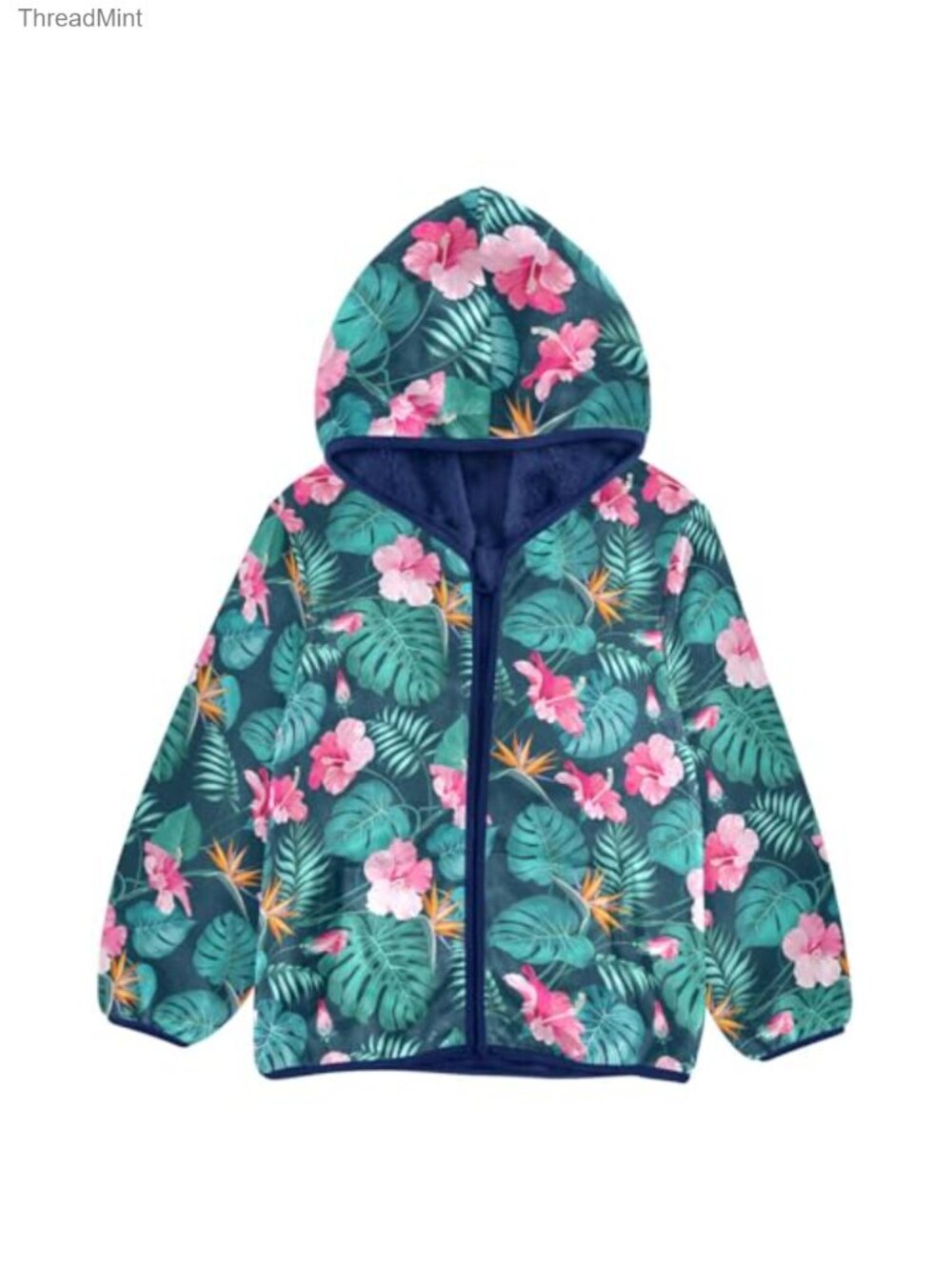 Toddler Boys Girls Winter Jacket Hooded Velvet Zip Up Kids Outerwear 3T-10T